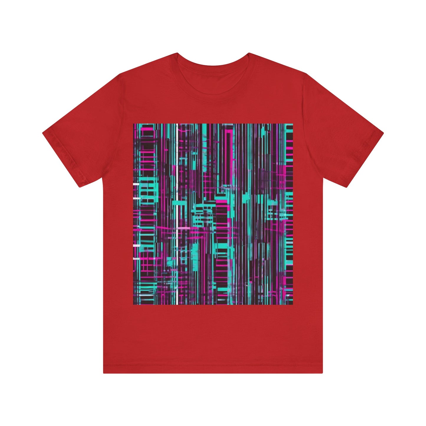 boostlete-field-day-pattern-barcode-retro-0275 — Unisex Jersey Short Sleeve (B+C 3001)