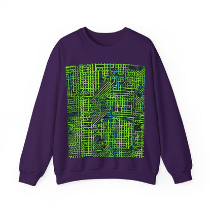 boostlete-quiet-power-pattern-stair-steps-industrial-0751 — Unisex Heavy Blend Crewneck (G18000)