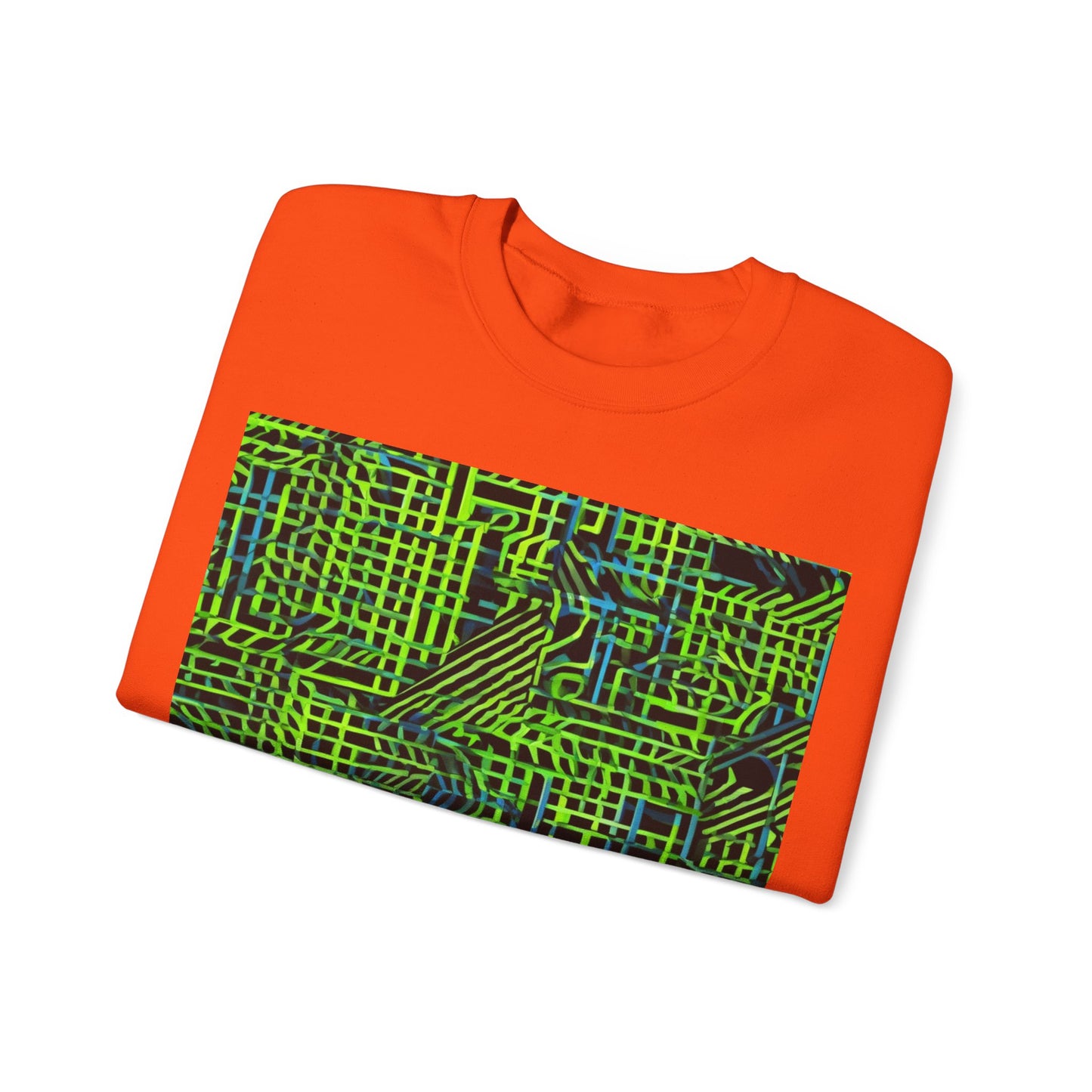 boostlete-quiet-power-pattern-stair-steps-industrial-0751 — Unisex Heavy Blend Crewneck (G18000)