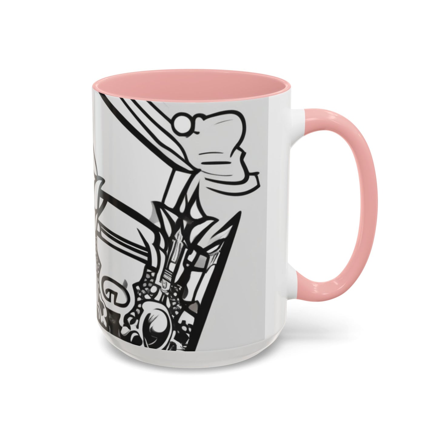 boostlete-quiet-power-icon-crown-outline-badge-0130 — Accent Mug 11oz/15oz