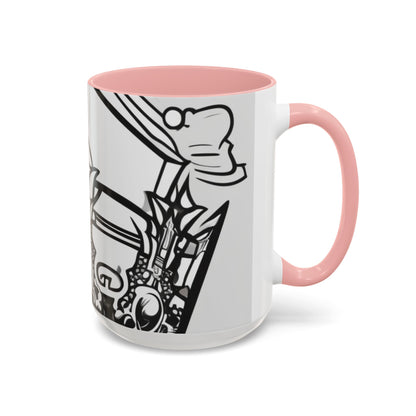 boostlete-quiet-power-icon-crown-outline-badge-0130 — Accent Mug 11oz/15oz