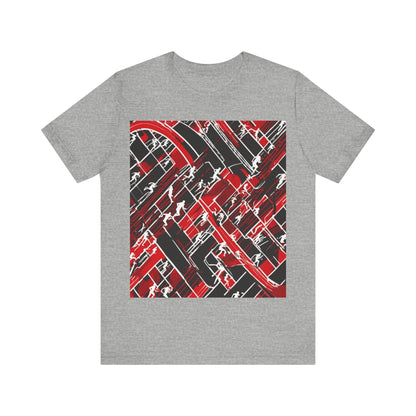 boostlete-pr-season-scene-marathoner-outline-modern-0124 — Unisex Jersey Short Sleeve (B+C 3001)