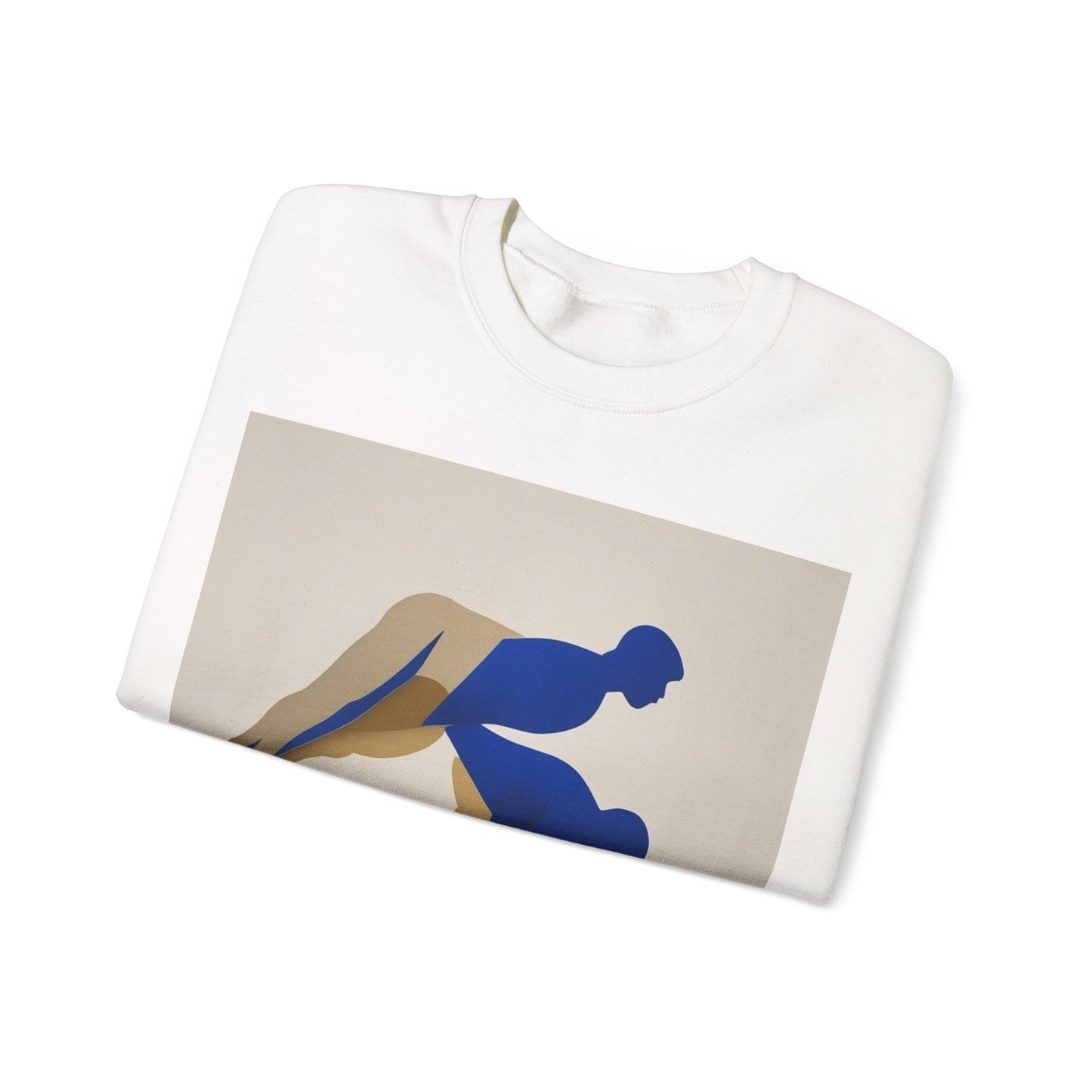 boostlete-mile-by-mile-scene-push-up-duotone-paper-0040 — Unisex Heavy Blend Crewneck Sweatshirt (Gildan)