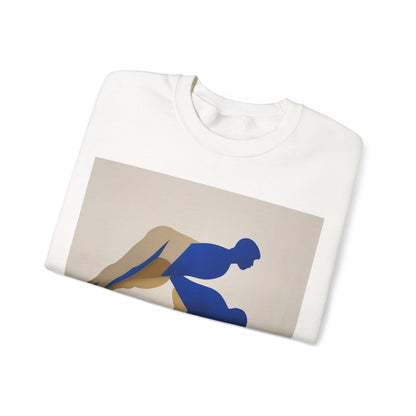 boostlete-mile-by-mile-scene-push-up-duotone-paper-0040 — Unisex Heavy Blend Crewneck Sweatshirt (Gildan)