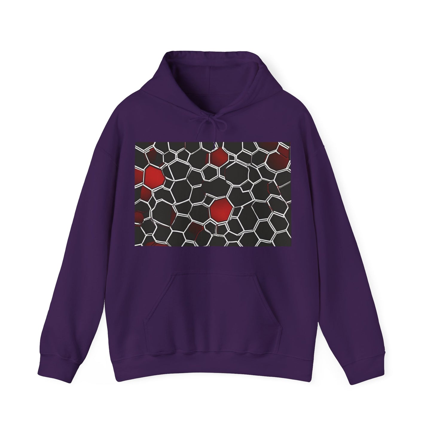 boostlete-quiet-power-pattern-hex-vector-0039 — Unisex Heavy Blend Hoodie (G18500)