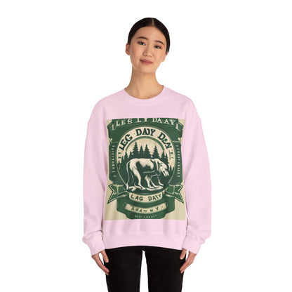 boostlete-quiet-power-type-leg-day-loyal-micro-badge-0357 — Unisex Heavy Blend Crewneck (G18000)