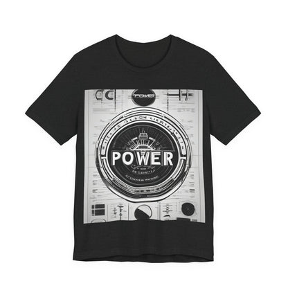 boostlete-boost-mode-type-power-in-quiet-badge-blueprint-0245 — Unisex Jersey Short Sleeve (B+C 3001)