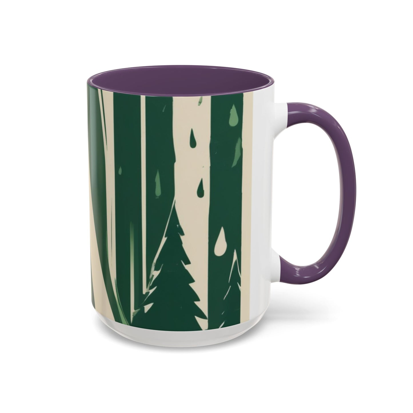 boostlete-quiet-power-icon-water-glitch-retro-0186 — Accent Mug 11/15oz
