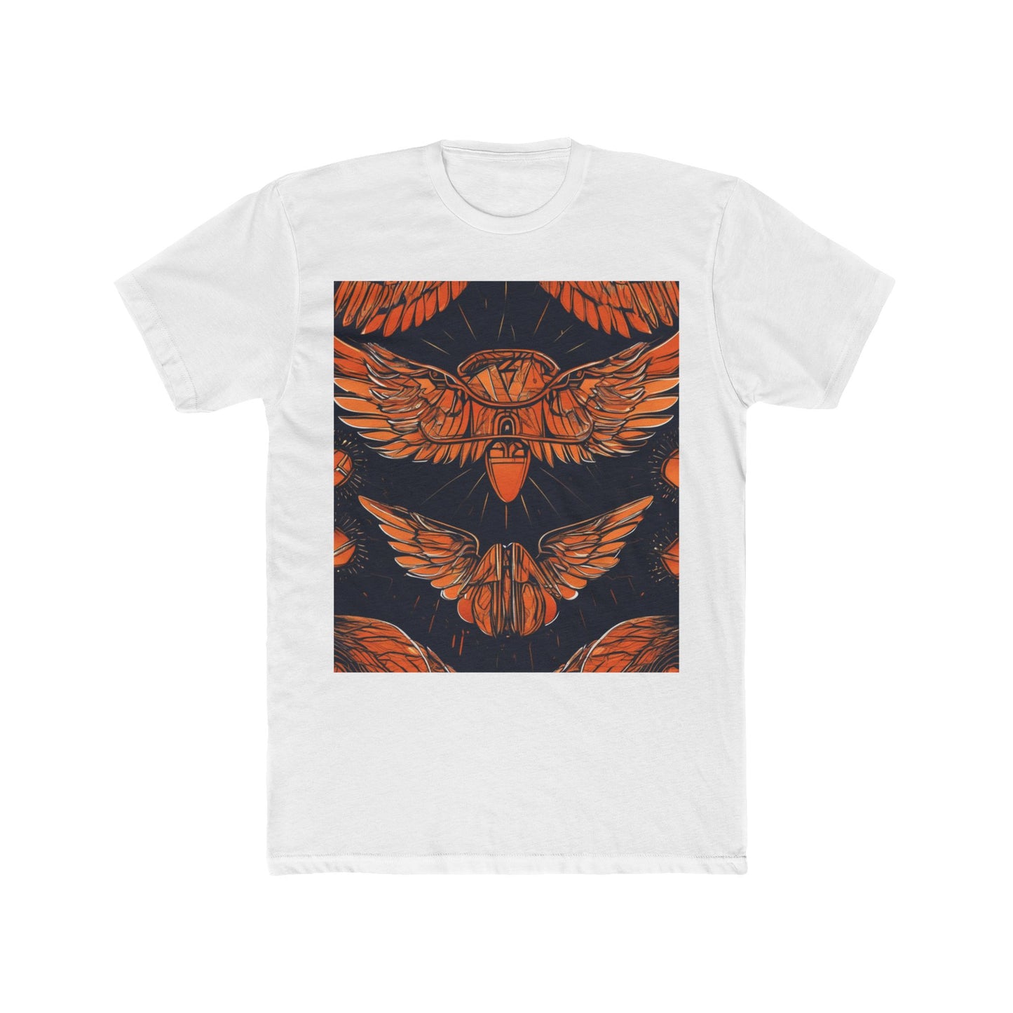 boostlete-field-day-icon-wings-soft-geometric-0298 — Unisex Cotton Crew Tee (NL 3600)