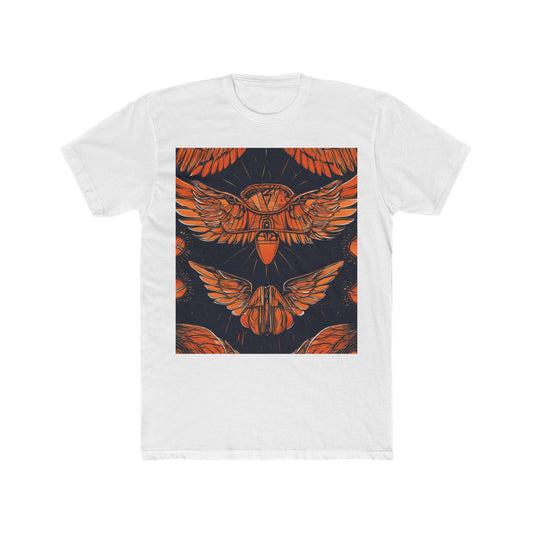boostlete-field-day-icon-wings-soft-geometric-0298 — Unisex Cotton Crew Tee (NL 3600)