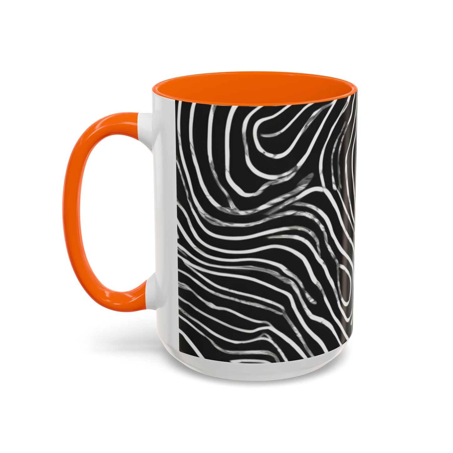 boostlete-field-day-pattern-topographic-badge-0307 — Accent Mug 11oz/15oz