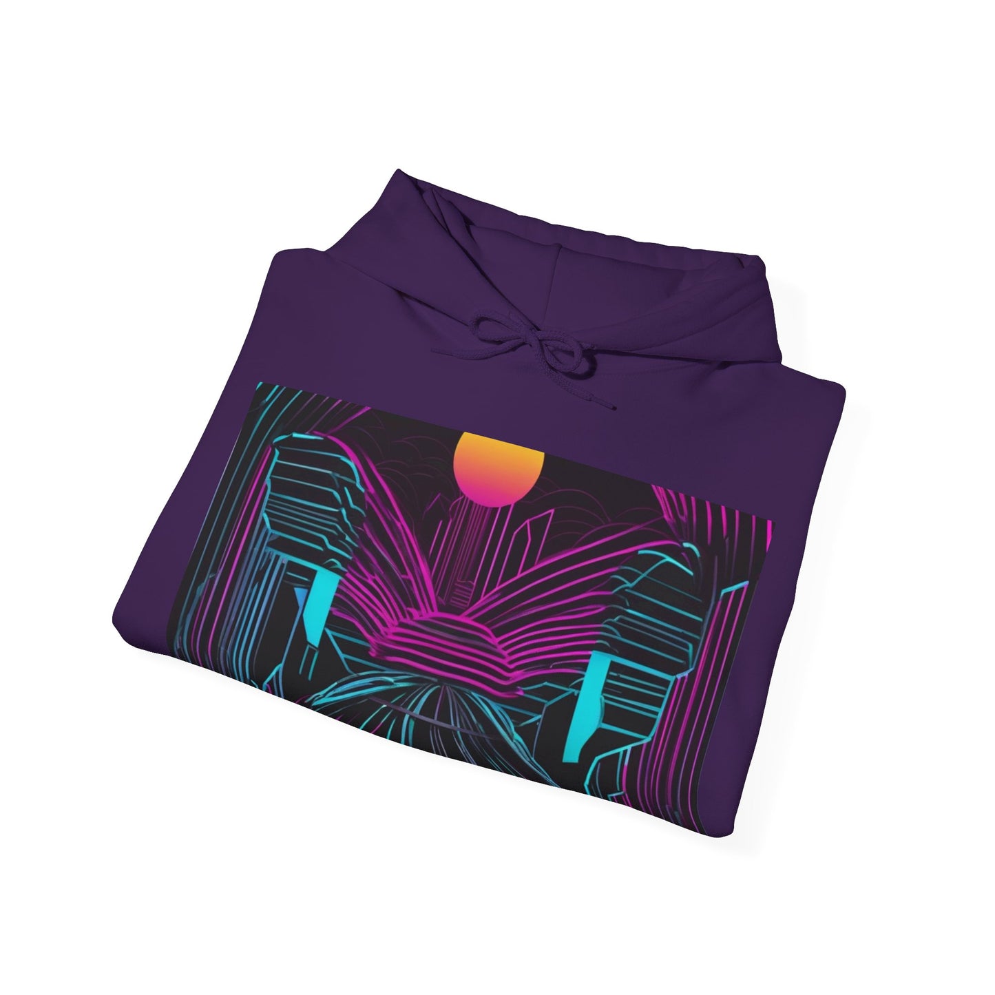 boostlete-rise-grind-icon-sunrise-motion-paper-0962 — Unisex Heavy Blend Hoodie (G18500)