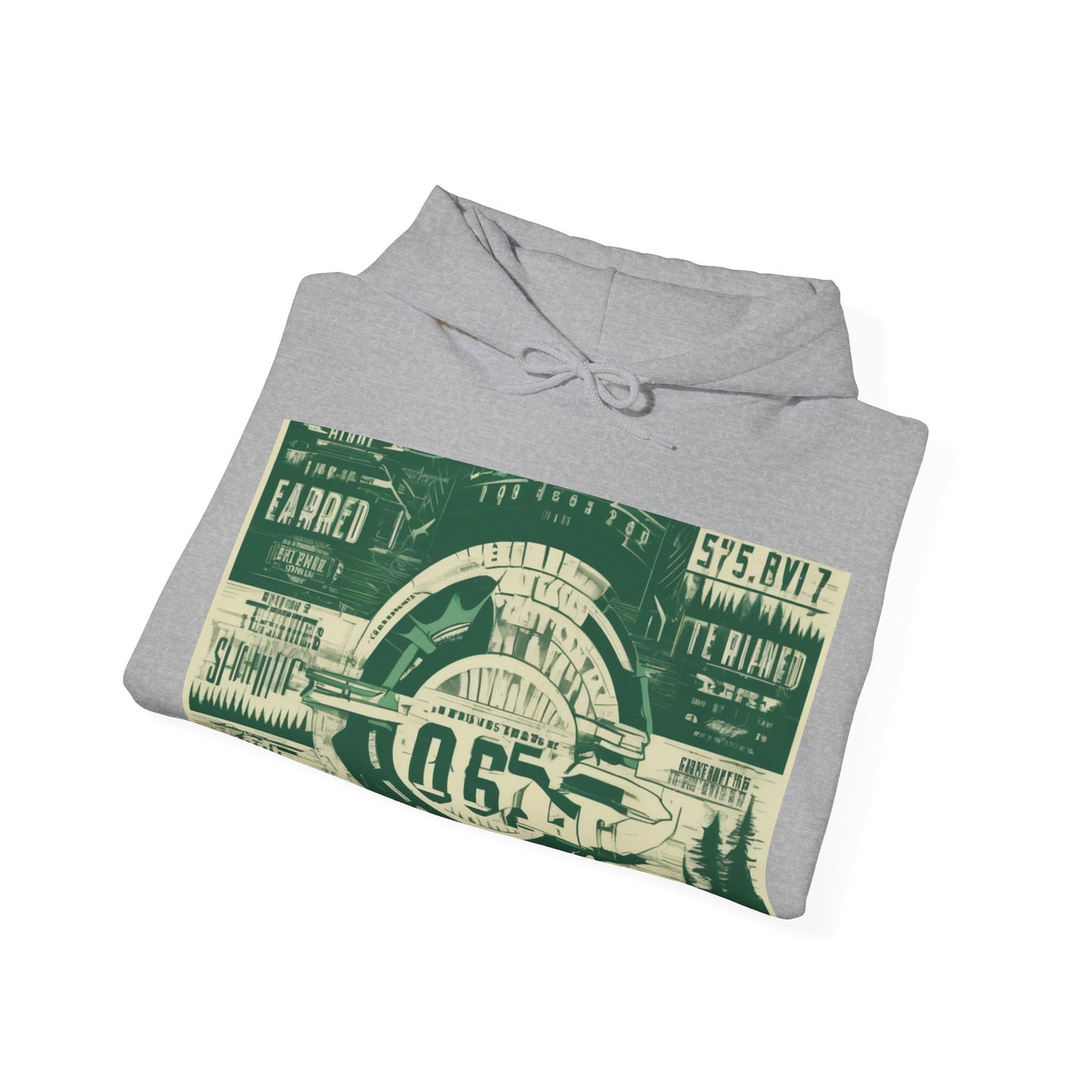 boostlete-mile-by-mile-type-fast-is-earned-big-blueprint-0041 — Unisex Heavy Blend Hooded Sweatshirt (Gildan)