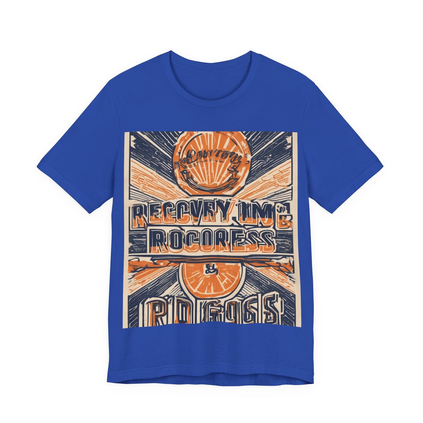 boostlete-boost-mode-type-recovery-progress-outline-over-solid-badge-0161 — Unisex Jersey Short Sleeve (B+C 3001)