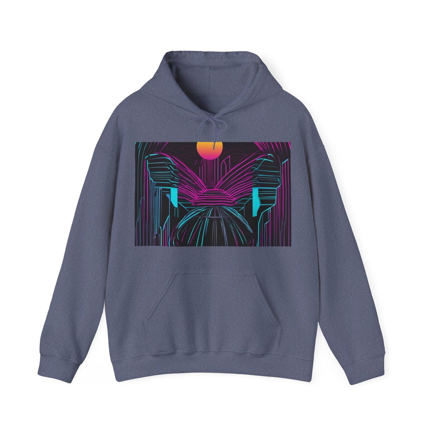 boostlete-rise-grind-icon-sunrise-motion-paper-0962 — Unisex Heavy Blend Hoodie (G18500)