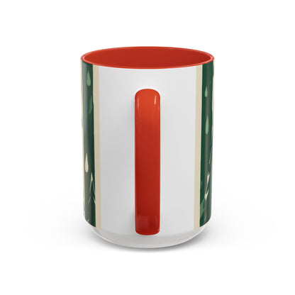 boostlete-quiet-power-icon-water-glitch-retro-0186 — Accent Mug 11oz/15oz