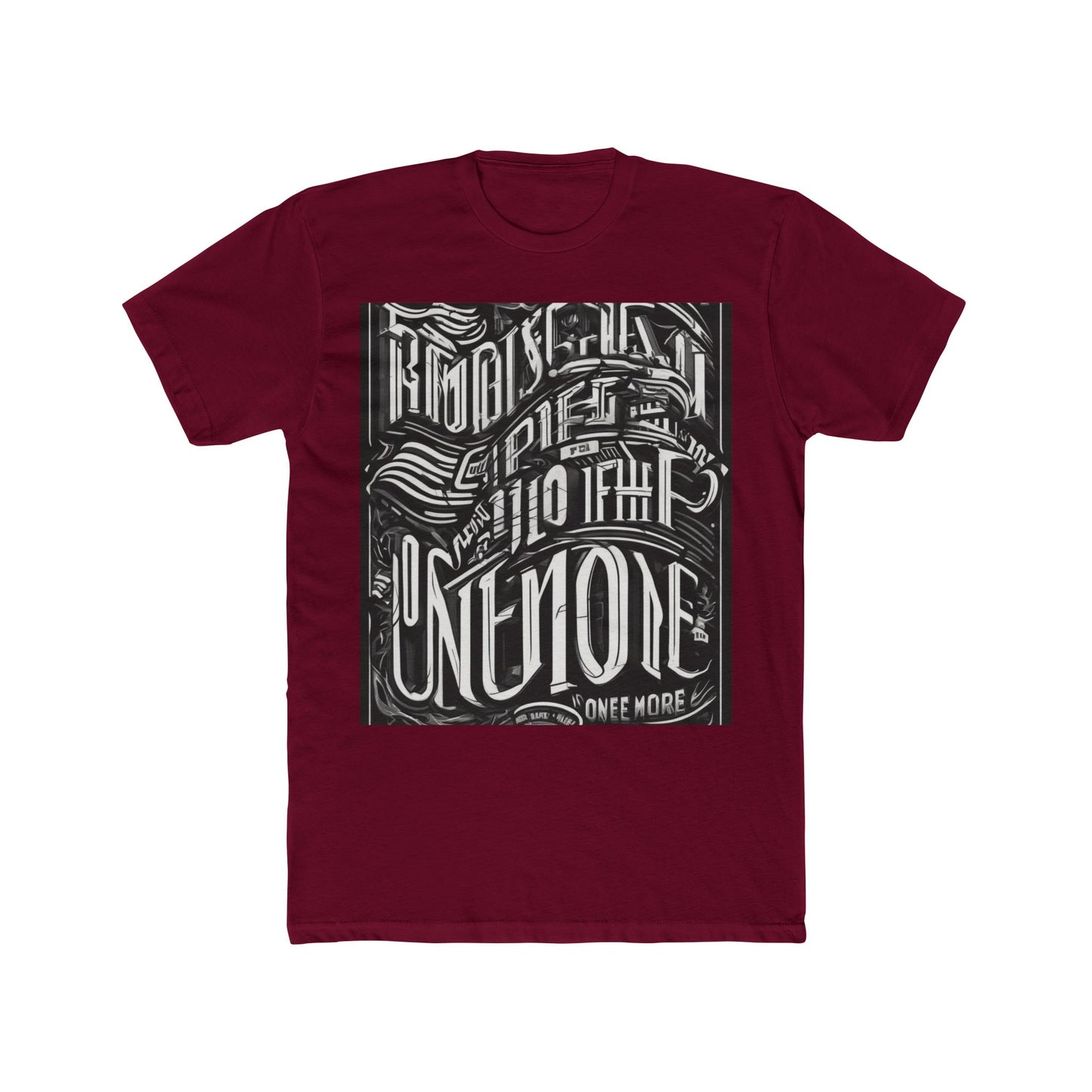 boostlete-mile-by-mile-type-one-more-split-line-art-0001 — Unisex Cotton Crew Tee (NL 3600)