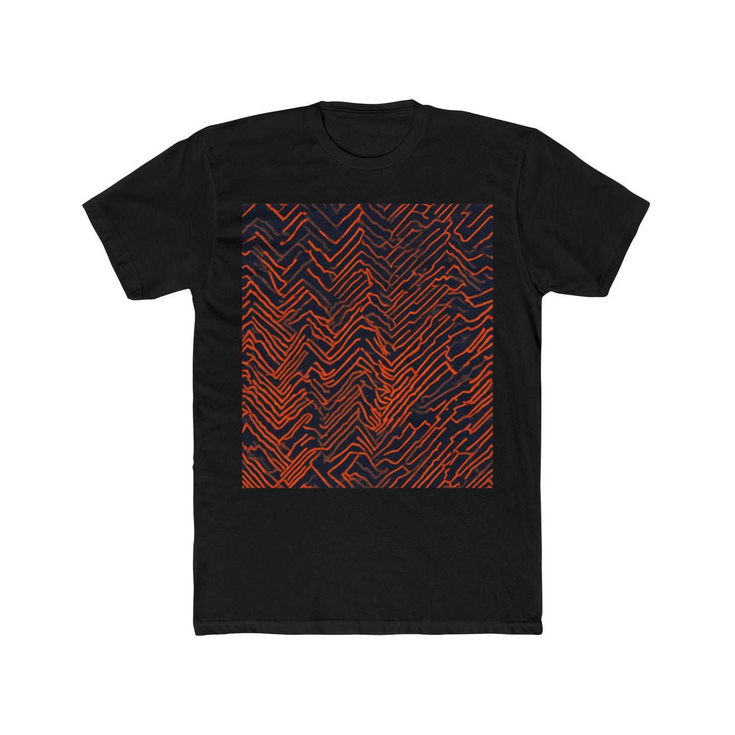 boostlete-field-day-pattern-ekg-modern-0087 — Unisex Cotton Crew Tee (NL 3600)