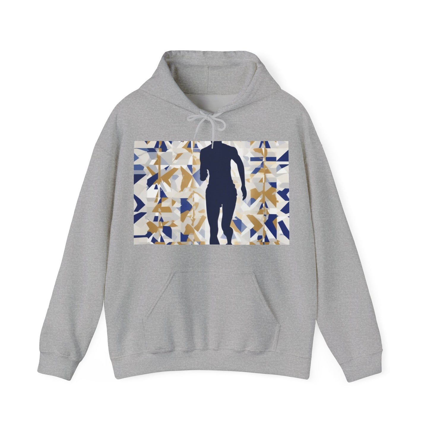 boostlete-recovery-progress-scene-marathoner-matte-geometric-0448 — Unisex Heavy Blend Hooded Sweatshirt (Gildan)