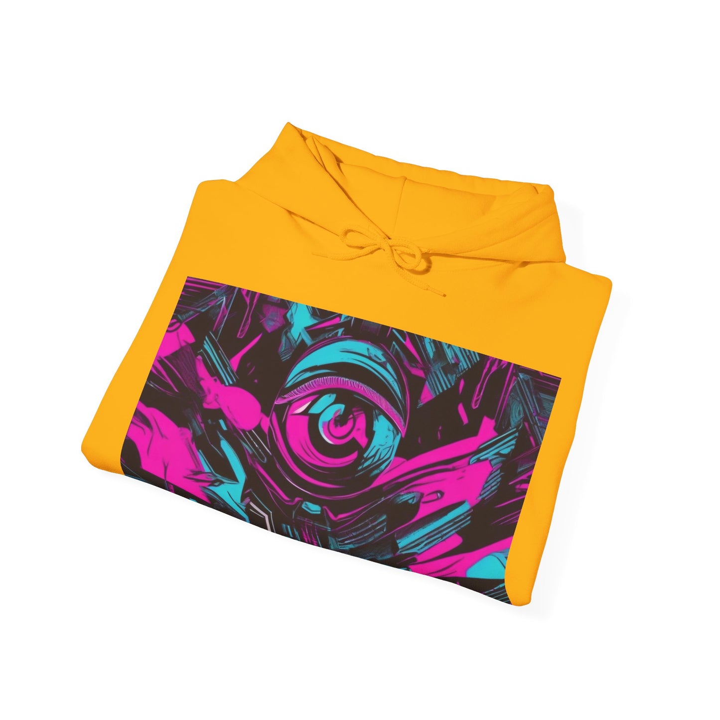 boostlete-iron-intent-type-eyes-up-forward-big-line-art-0065 — Unisex Heavy Blend Hooded Sweatshirt (Gildan)