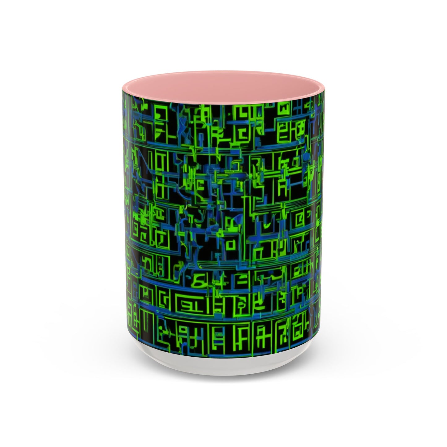 boostlete-mile-by-mile-pattern-plate-number-blueprint-0147 — Accent Mug 11oz/15oz