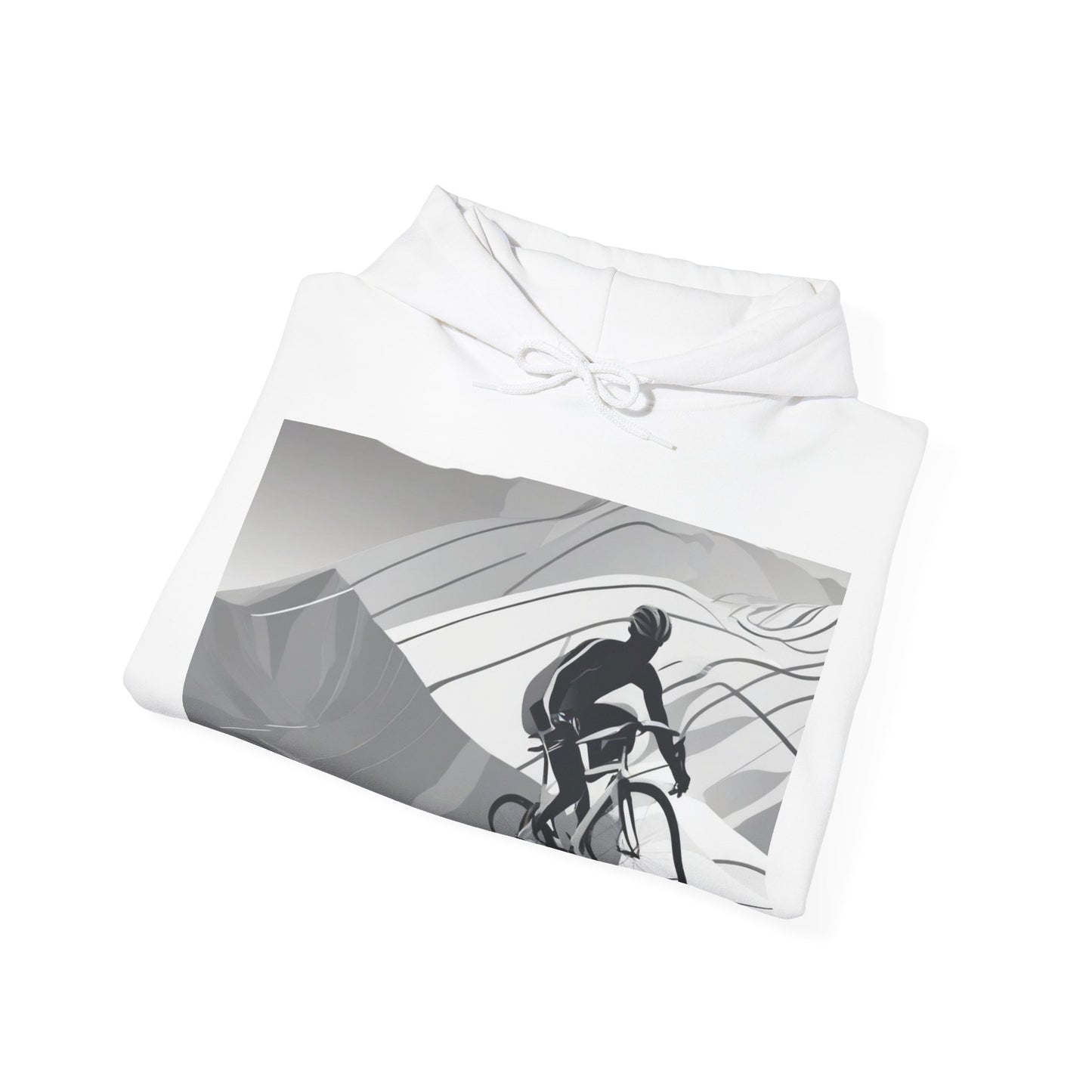 boostlete-recovery-progress-scene-cyclist-motion-vector-0808 — Unisex Heavy Blend Hoodie (G18500)