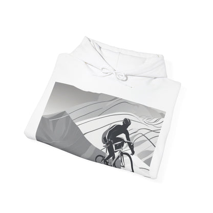 boostlete-recovery-progress-scene-cyclist-motion-vector-0808 — Unisex Heavy Blend Hoodie (G18500)