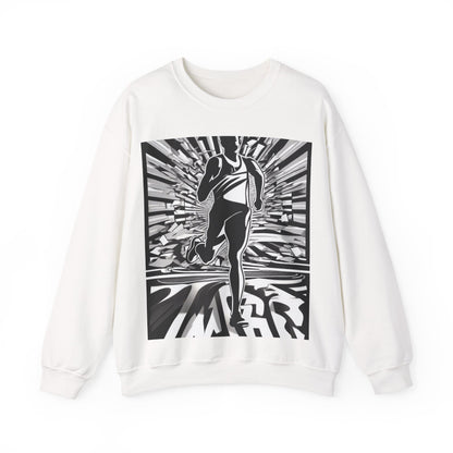 boostlete-field-day-scene-marathoner-3d-athletic-0116 — Unisex Heavy Blend Crewneck Sweatshirt (Gildan)