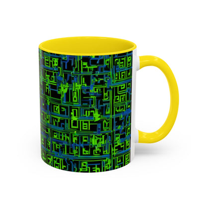 boostlete-mile-by-mile-pattern-plate-number-blueprint-0147 — Accent Mug 11oz/15oz