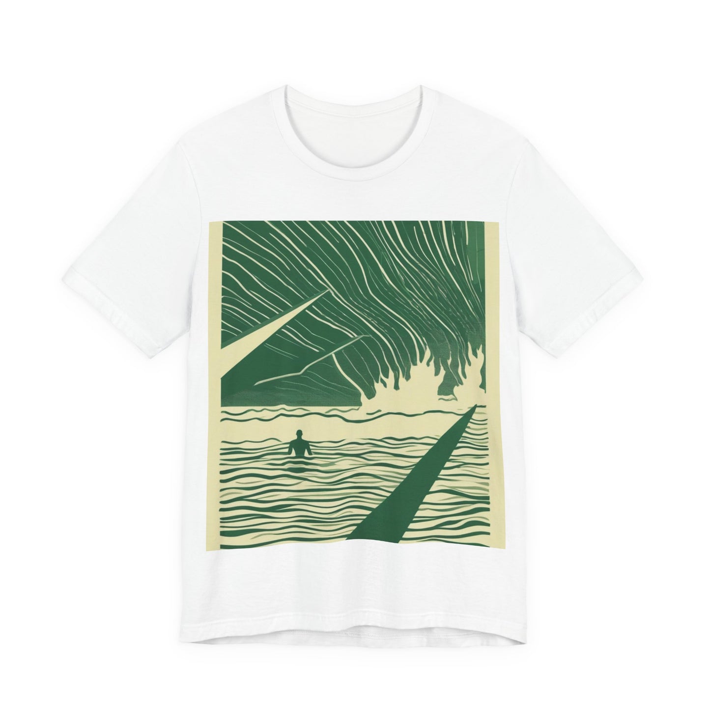 boostlete-mile-by-mile-icon-swimmer-motion-isometric-0078 — Unisex Jersey Short Sleeve (B+C 3001)