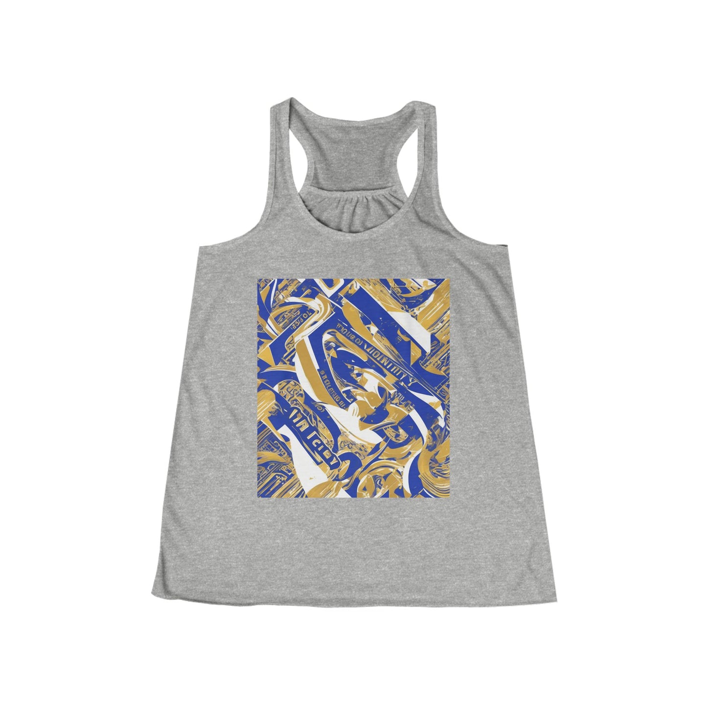 boostlete-pr-season-type-velocity-over-vanity-big-modern-0121 — Women's Flowy Racerback Tank (B+C 8800)