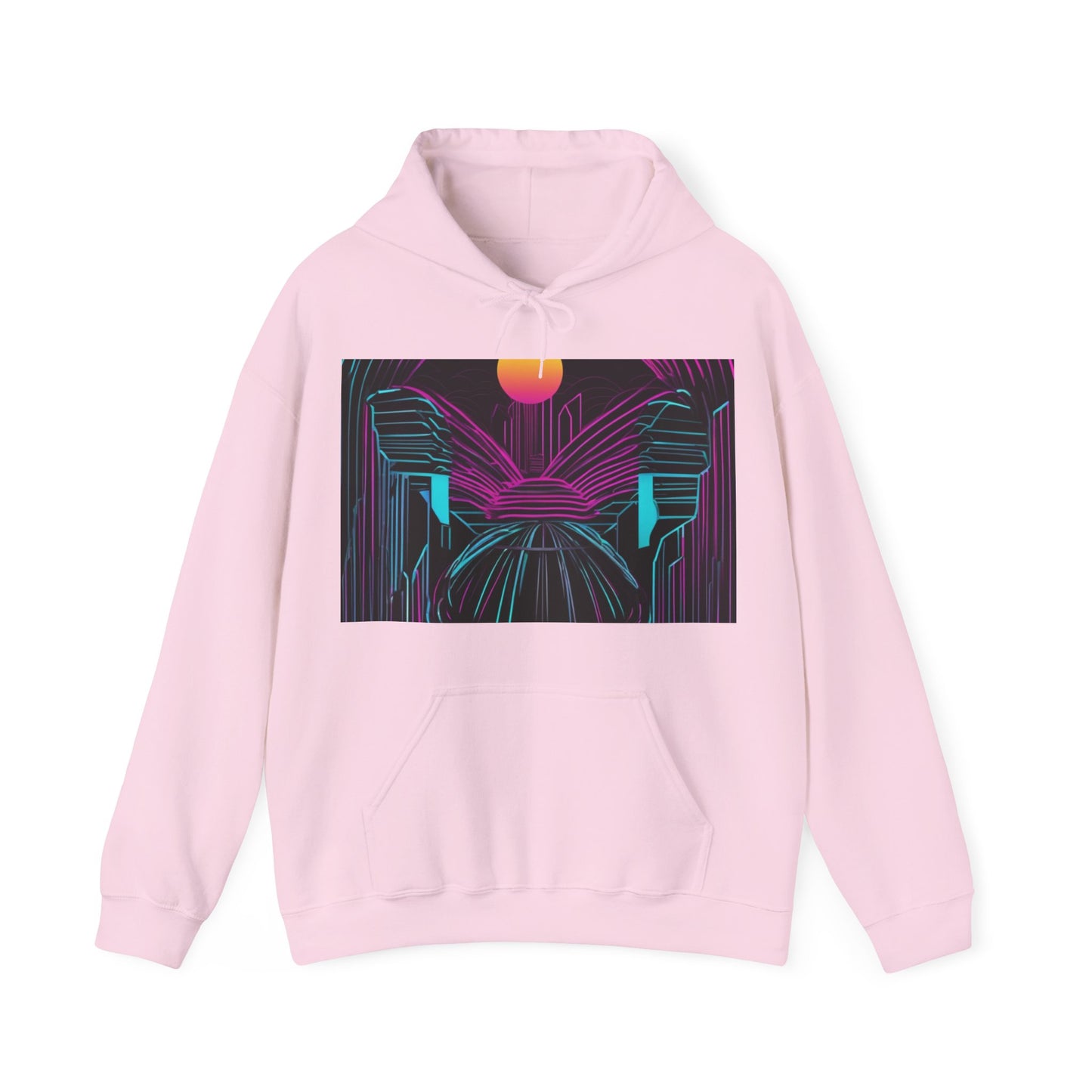 boostlete-rise-grind-icon-sunrise-motion-paper-0962 — Unisex Heavy Blend Hoodie (G18500)