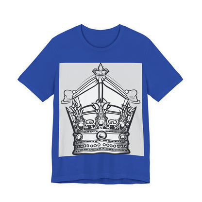 boostlete-quiet-power-icon-crown-outline-badge-0130 — Unisex Jersey Short Sleeve (B+C 3001)