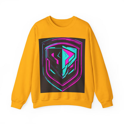 boostlete-pr-season-icon-shield-speed-industrial-0270 — Unisex Heavy Blend Crewneck Sweatshirt (Gildan)