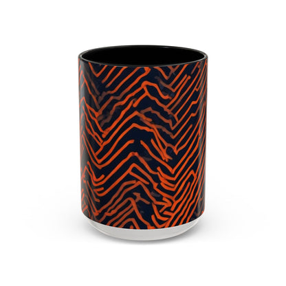 boostlete-field-day-pattern-ekg-modern-0087 — Accent Mug 11oz/15oz