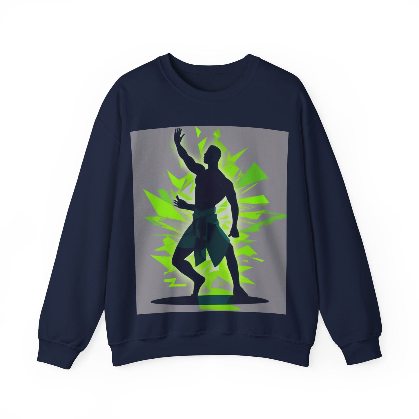 boostlete-mile-by-mile-scene-yogi-offset-isometric-0972 — Unisex Heavy Blend Crewneck (G18000)