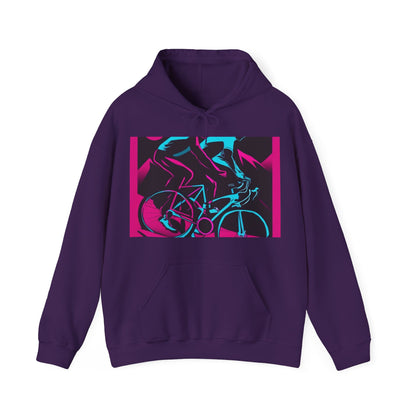 boostlete-rise-grind-scene-cyclist-outline-vector-0868 — Unisex Heavy Blend Hoodie (G18500)