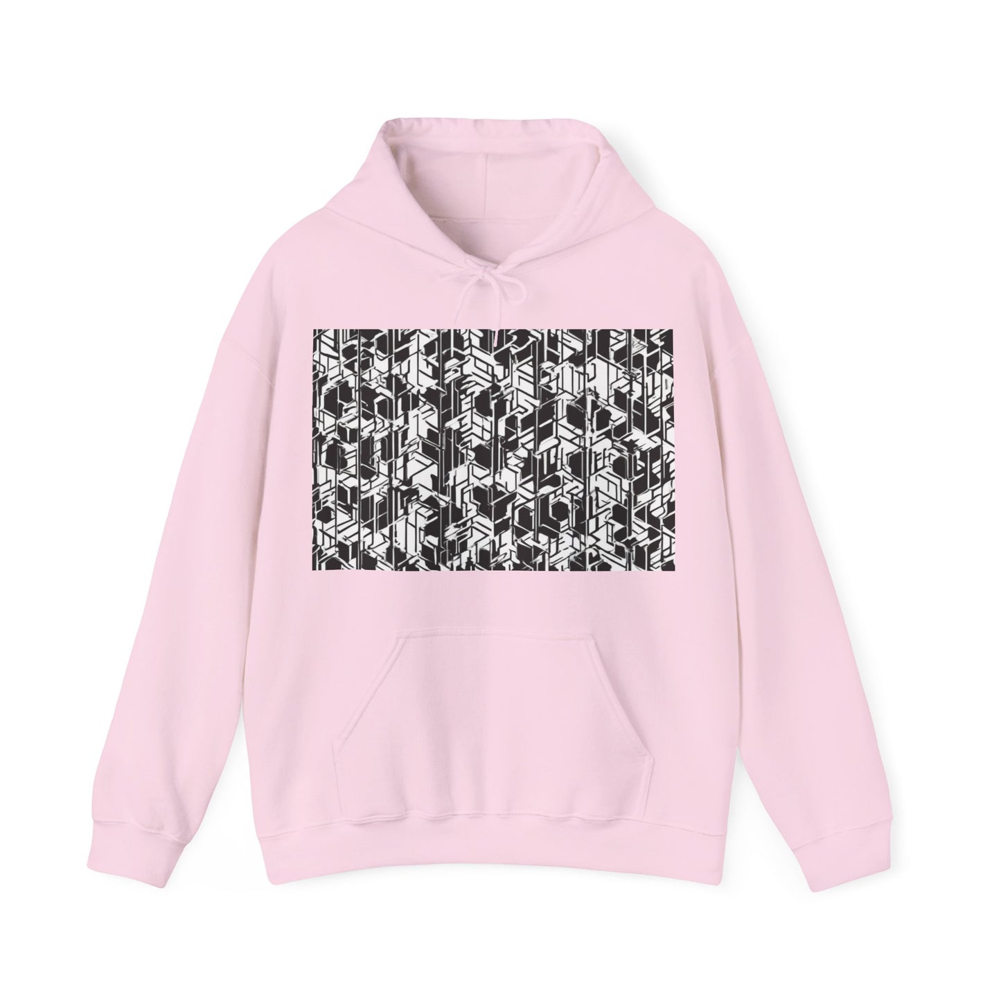 boostlete-field-day-pattern-micro-blueprint-0927 — Unisex Heavy Blend Hoodie (G18500)