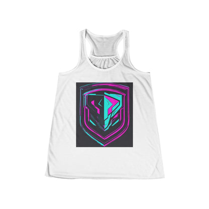 boostlete-pr-season-icon-shield-speed-industrial-0270 — Women's Flowy Racerback Tank (B+C 8800)