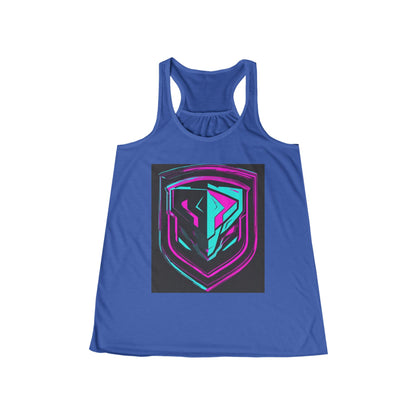 boostlete-pr-season-icon-shield-speed-industrial-0270 — Women's Flowy Racerback Tank (B+C 8800)