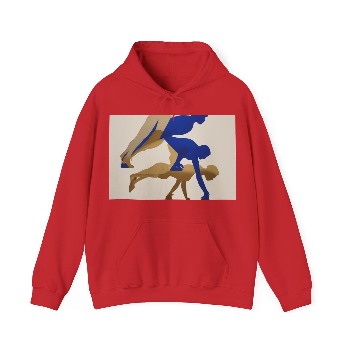 boostlete-mile-by-mile-scene-push-up-duotone-paper-0040 — Unisex Heavy Blend Hooded Sweatshirt (Gildan)