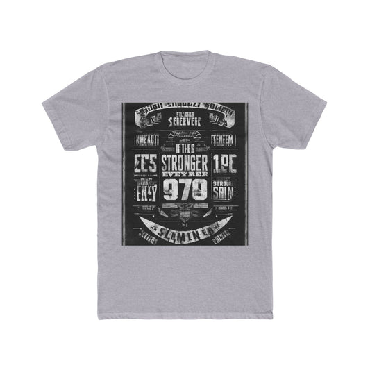boostlete-rise-grind-type-stronger-every-rep-big-blueprint-0153 — Unisex Cotton Crew Tee (NL 3600)