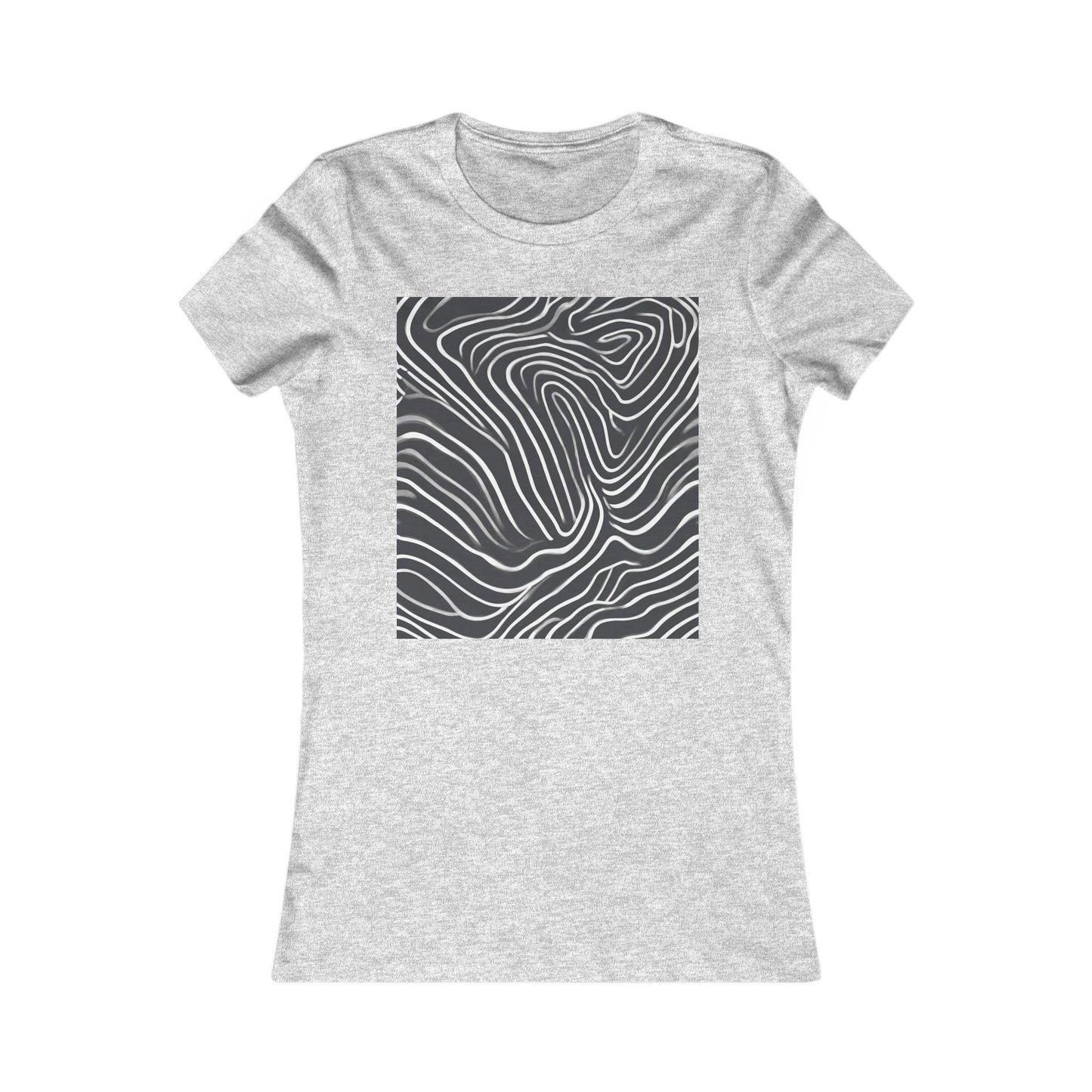 boostlete-recovery-progress-pattern-topographic-bold-0295 — Women's Favorite Tee (B+C 6004)