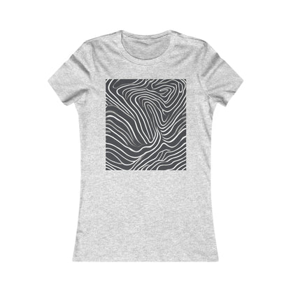 boostlete-recovery-progress-pattern-topographic-bold-0295 — Women's Favorite Tee (B+C 6004)