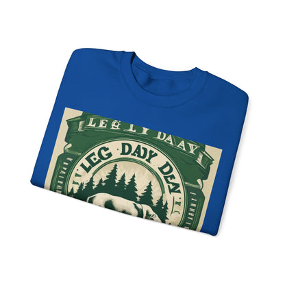 boostlete-quiet-power-type-leg-day-loyal-micro-badge-0357 — Unisex Heavy Blend Crewneck (G18000)