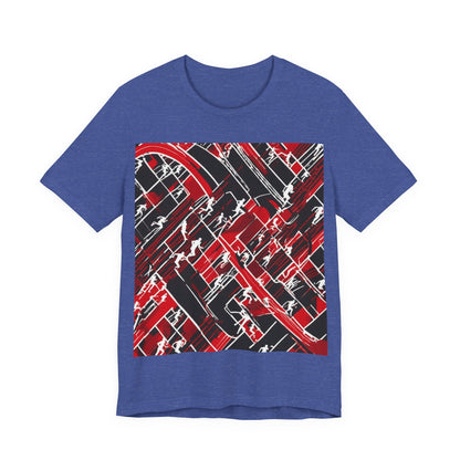 boostlete-pr-season-scene-marathoner-outline-modern-0124 — Unisex Jersey Short Sleeve (B+C 3001)