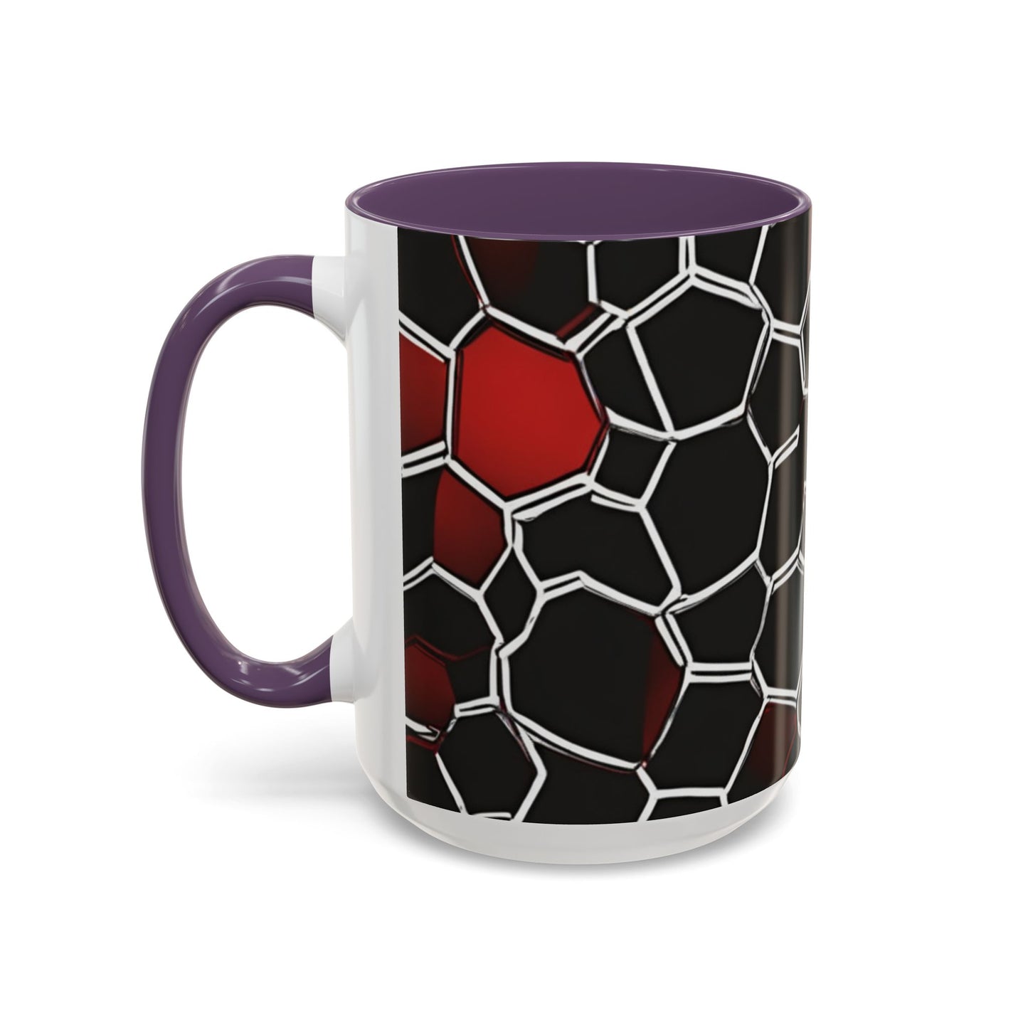 boostlete-quiet-power-pattern-hex-vector-0039 — Accent Mug 11/15oz