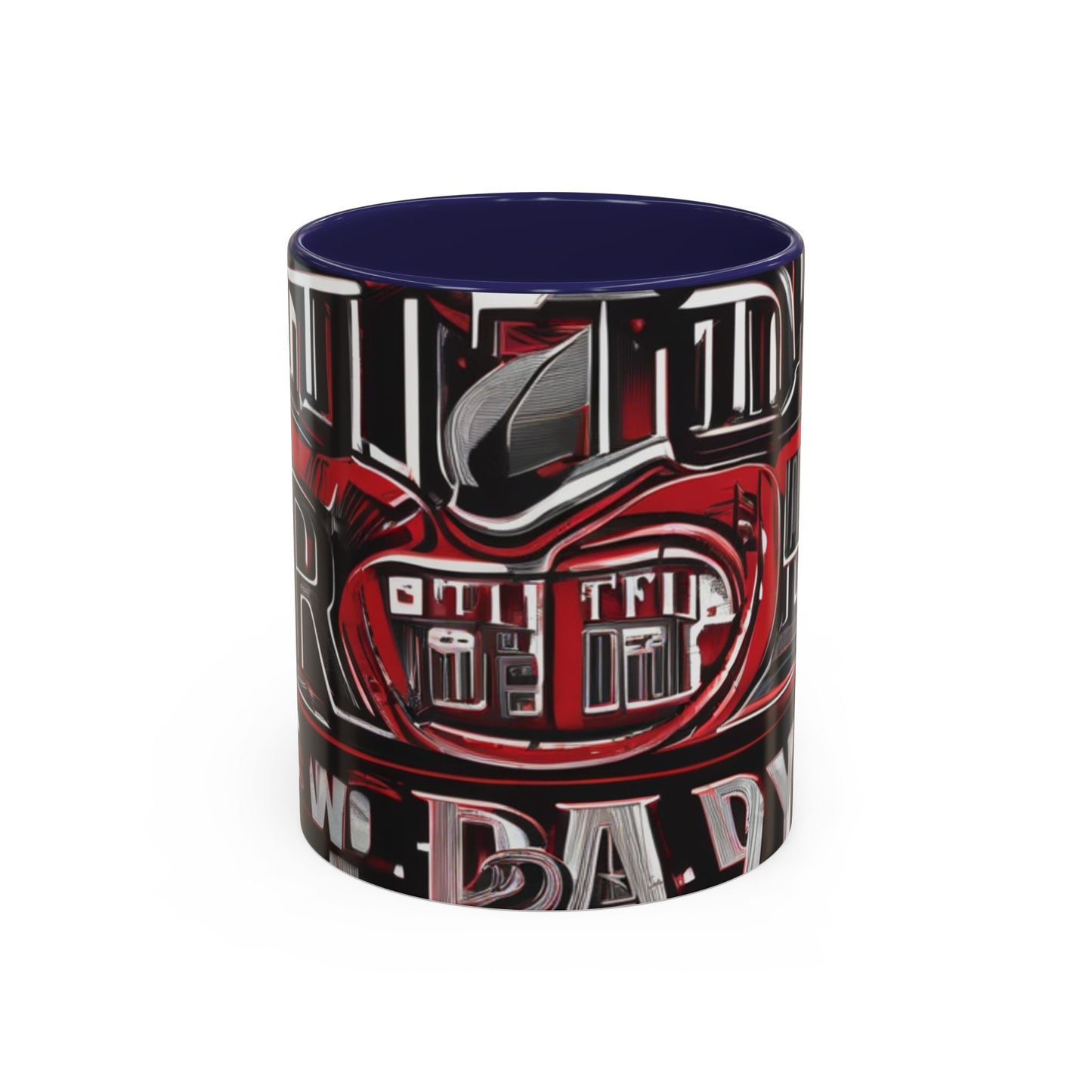 boostlete-boost-mode-type-win-the-day-outline-over-solid-monoline-0477 — Accent Mug 11/15oz
