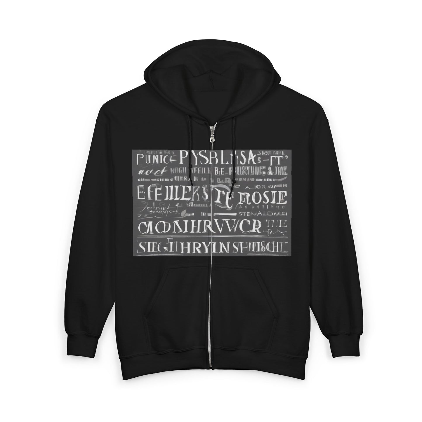 boostlete-pr-season-type-effort-is-a-choice-arc-monoline-0309 — Unisex Heavy Blend Full-Zip Hooded Sweatshirt