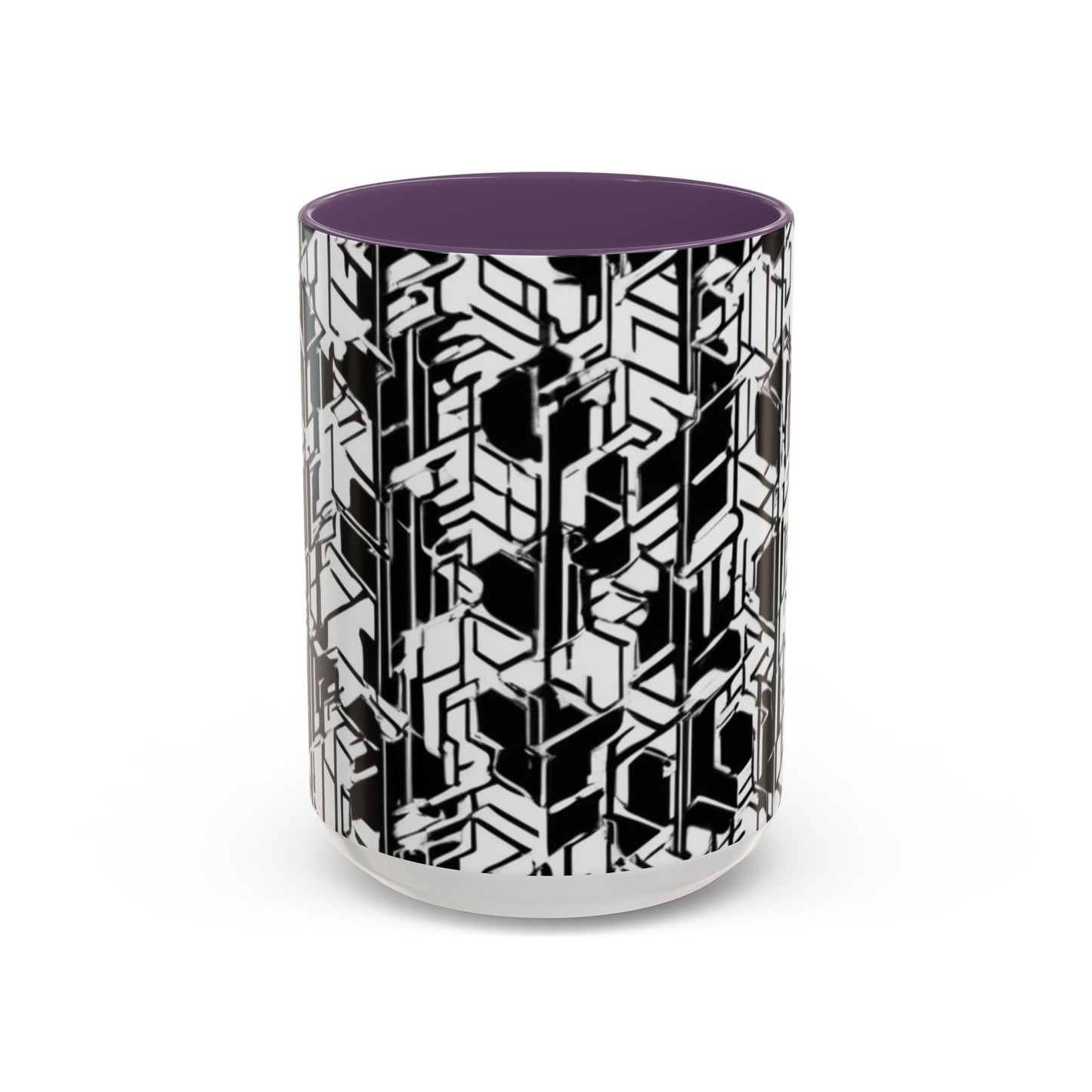 boostlete-field-day-pattern-micro-blueprint-0927 — Accent Mug 11/15oz